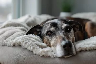 Ortopedisk hundeseng med memory foam og avtagbart trekk