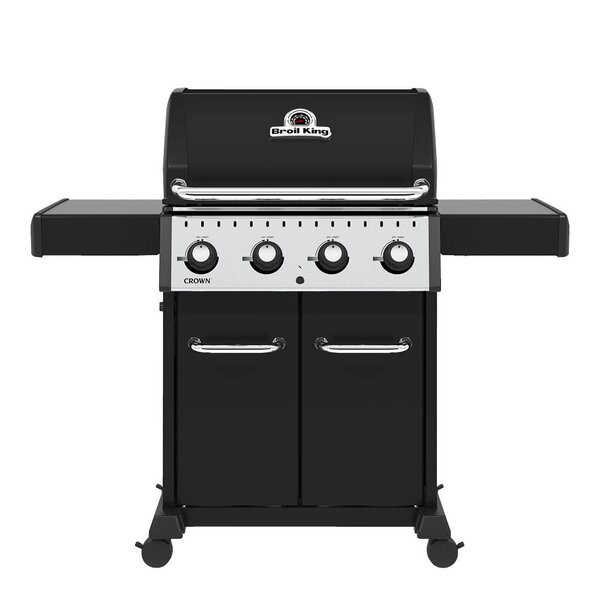 Gassgrill med fire brennere og stort grillområde
