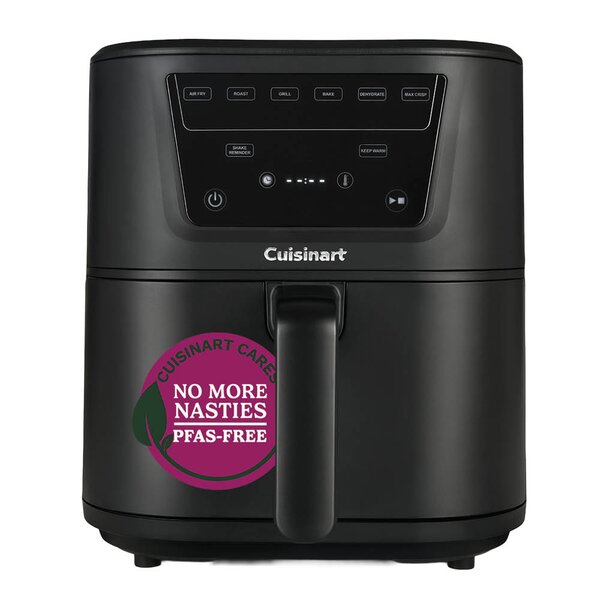 Svart airfryer fra Cuisinart med stor skuff på 7,6 liter