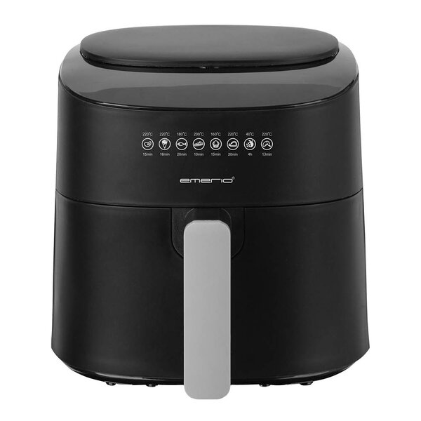 Svart airfryer på 4,5 liter med digitalt display
