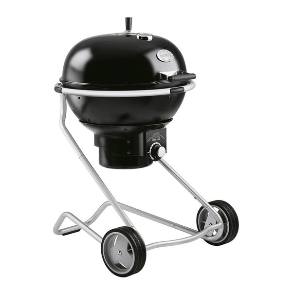 Kullgrill i emaljert stål med 60 cm grillflate og hjul